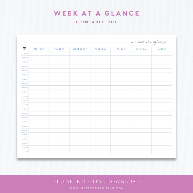 IHeart Organizing: Free Printables